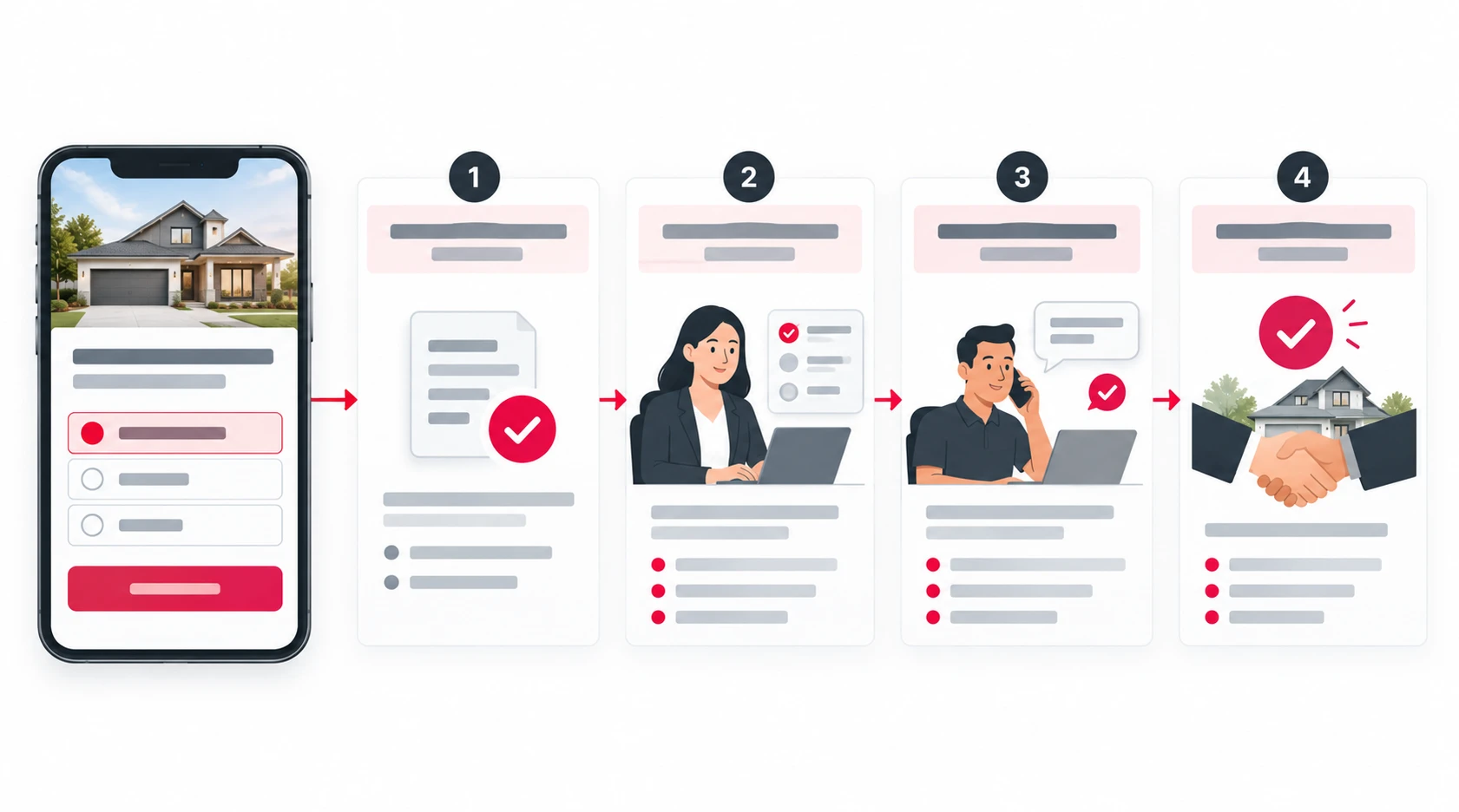 Google lead form with a qualifying question beside CRM stages showing inquiry, qualified lead, and customer.
