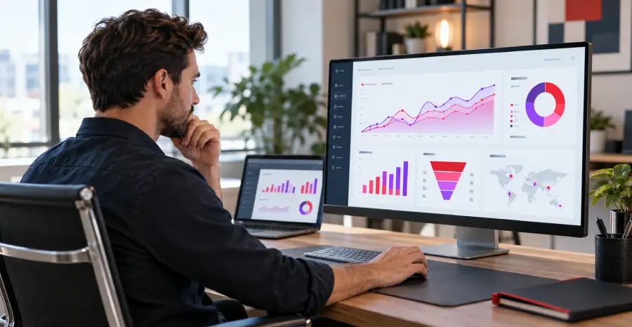 Infographic showing the top SEO metrics that matter in 2026, including AI visibility, conversions, and engagement signals in today's search world