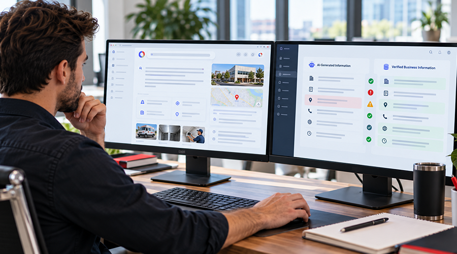 AI brand accuracy audit of business information and discoverability